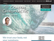 Tablet Screenshot of coastalchiropracticventura.com